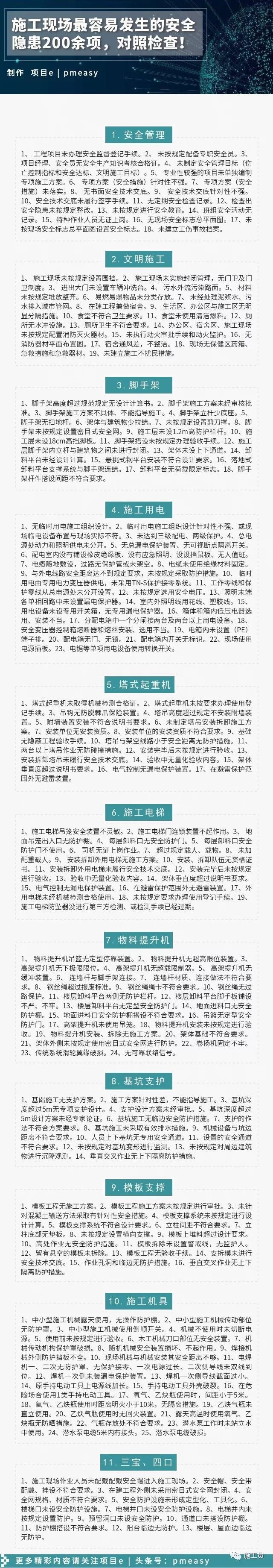 施工现场最容易发生的安全隐患，对照检查！_1