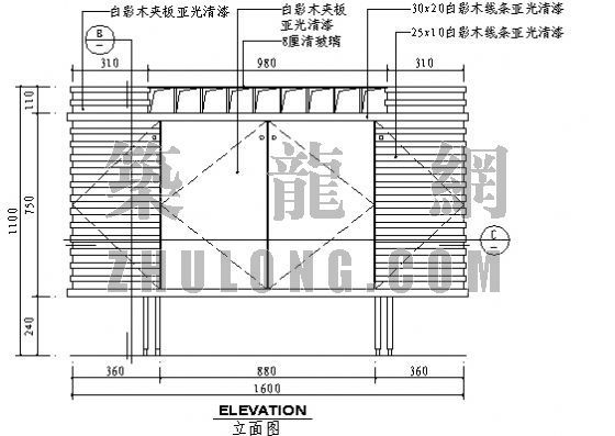 餐厅玻璃隔断节点资料下载-餐厅类节点详图66