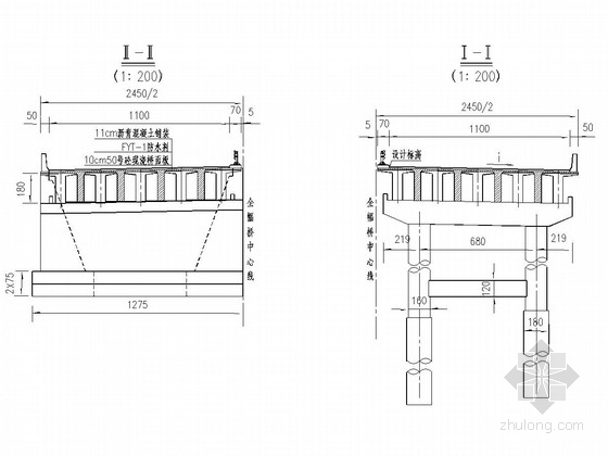 钢构梁桥图纸资料下载-30mT型连续钢构组合梁桥全套施工图（48张）