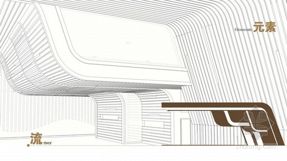 售楼处3d效果图资料下载-[四川]某花园小区东南亚风格售楼处室内设计方案图