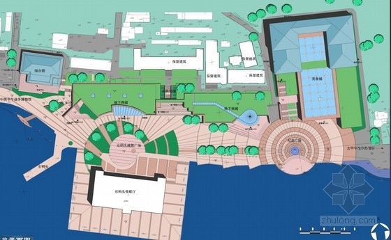 码头及广场SU模型资料下载-[山东威海]码头广场及附属设施规划设计方案