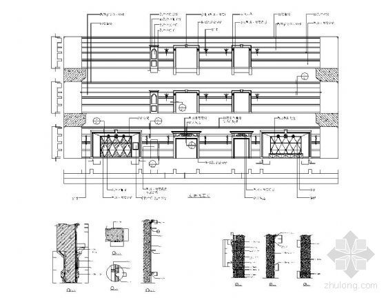 酒店大堂图纸CAD资料下载-酒店大堂装饰详图Ⅱ