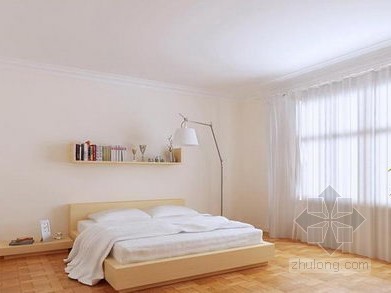 意大利白色的住宅资料下载-简约白色卧室