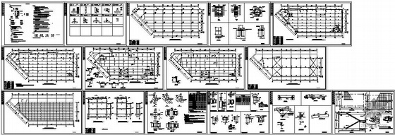 三层工业钢框架厂房资料下载-某三层钢框架结构图