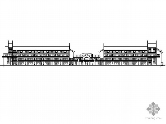 黔张常铁路张家界西站资料下载-[张家界]某四层度假式酒店建筑施工图
