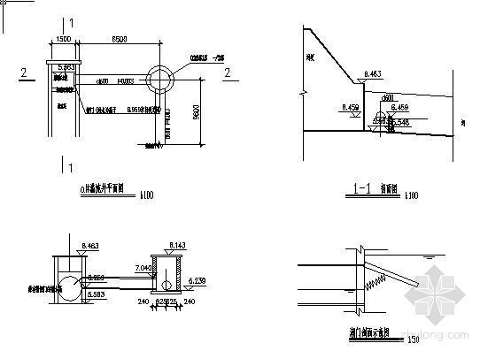 溢流井图纸资料下载-溢流井节点详图