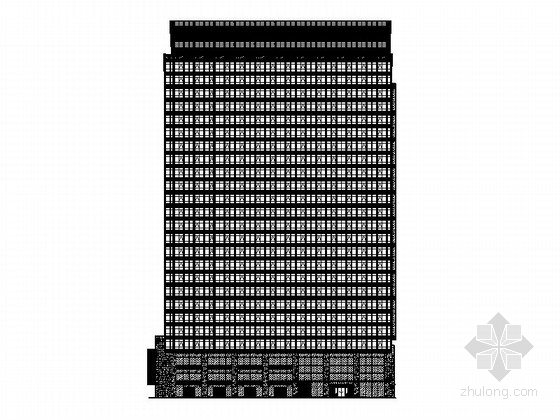 欧式幕墙图资料下载-[江苏]二十五层办公楼及幕墙施工图（240余页图纸）