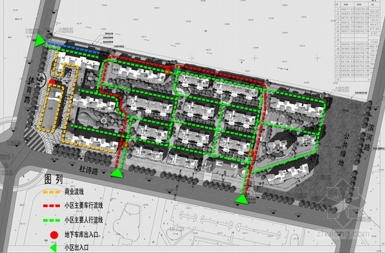 [河南]托斯卡纳风格住宅小区规划设计方案文本（含住宅及幼儿园cad）-托斯卡纳风格住宅小区规划设计方案分析图