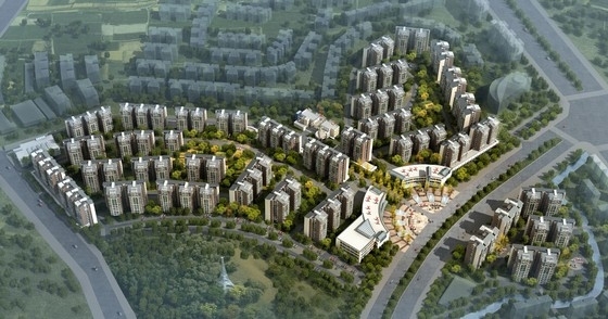 居住小区绿化方案资料下载-[四川]高起点现代化居住小区规划设计方案文本
