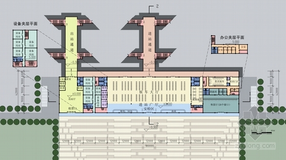 铁路站场平面图的设计图片