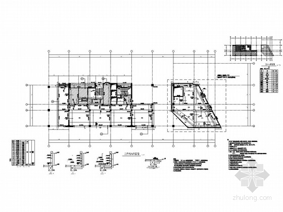 12米框架资料下载-[上海]地上12层框架剪力墙结构办公楼结构施工图