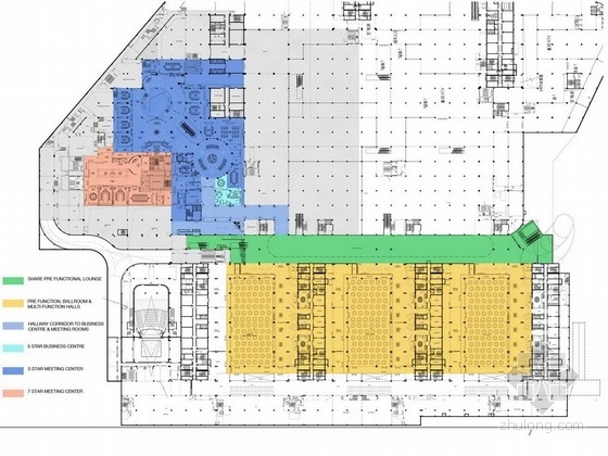 七星级酒店资料下载-[三亚]豪华白金七星级酒店公共区域设计方案图