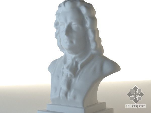 雕像3d模型资料下载-石膏雕像