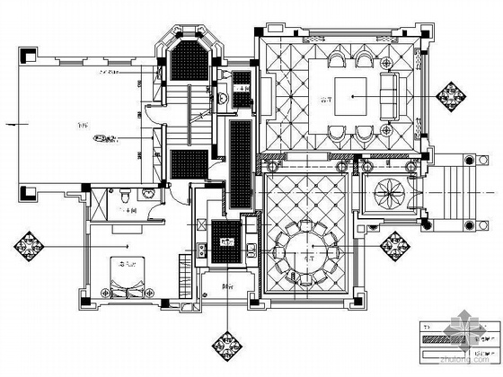 三层小别墅样板资料下载-[广州]三层欧式豪华样板别墅施工图