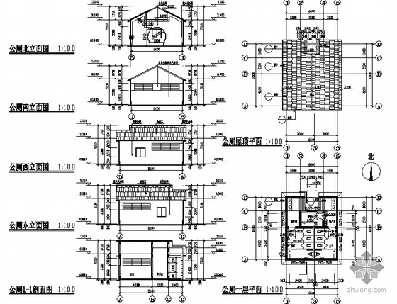 某小型公厕建筑施工图- 