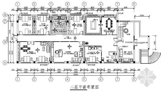 CAD室内办公设计图资料下载-办公及家居装修设计图