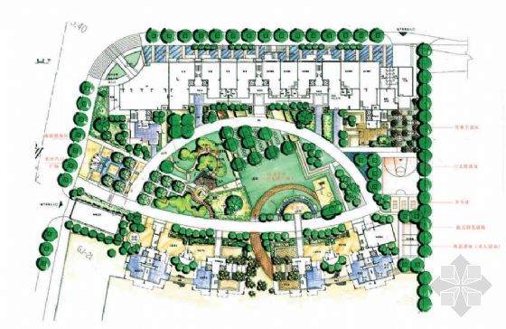 园林景谷设计方案资料下载-光大花园园林设计方案