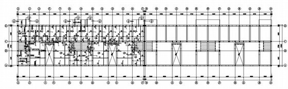 筏板基础防水施工图资料下载-砖混结构教学楼结构施工图（六层 筏板基础）