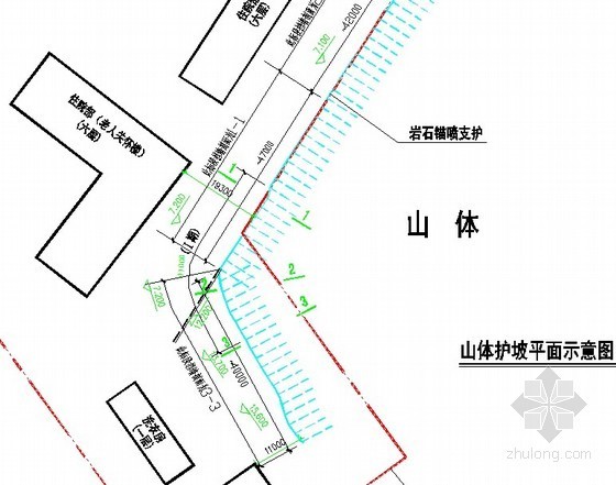 管桩挡土墙施工图资料下载-高边坡挡土墙施工图