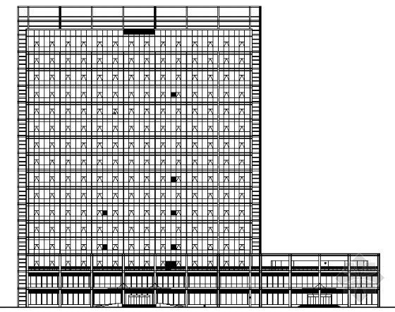 研发楼大厅资料下载-安徽某十六层研发中心大楼建筑施工图