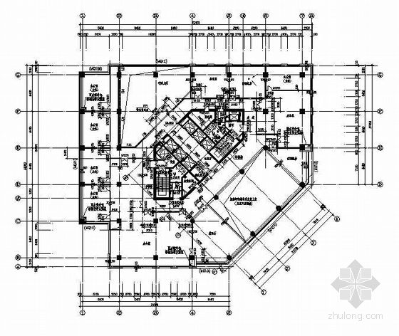 建筑施工图住宅底层平面图资料下载-六层平面图(F10建筑施工图)