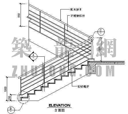 建筑楼梯剖面详图资料下载-楼梯详图10