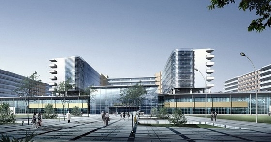 医院公共空间设计案例资料下载-[河南]大型医院规划及单体设计方案文本