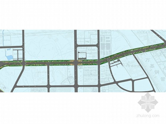 秦皇岛道路资料下载-[秦皇岛]某道路绿化设计方案