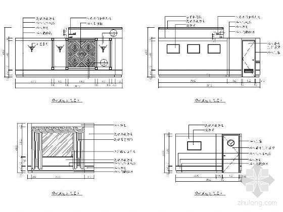 音乐餐吧设计CAD资料下载-现代式餐包立面设计
