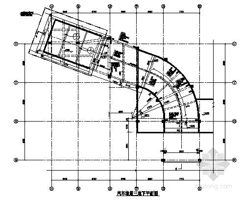 消防车道荷载地下室顶板资料下载-框架地下室结构施工图（车道详图）