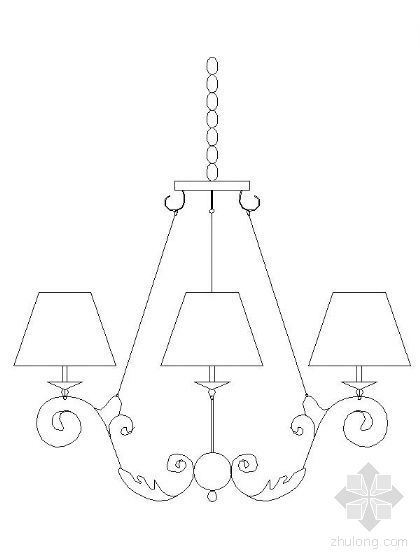 灯具立面图块集