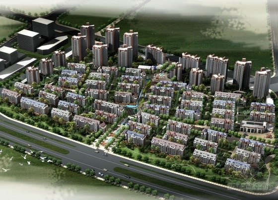 多层小高层住宅区资料下载-[宁波]某住宅区规划及单体设计方案文本（含CAD）