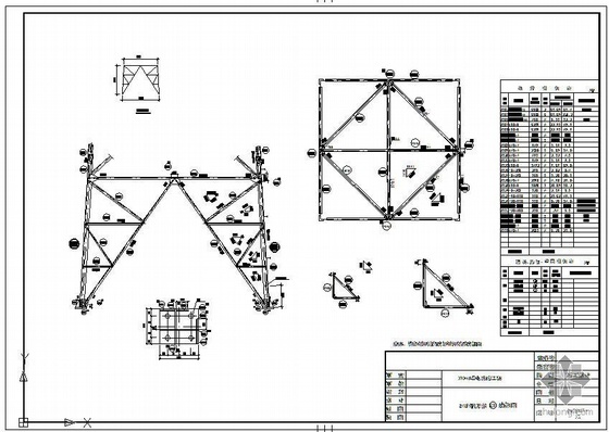 110kv铁塔基础图纸资料下载-某110KV送电线路工程铁塔结构图