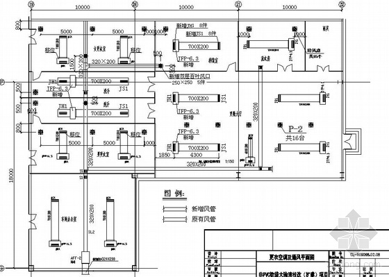 通风排风改造施工方案资料下载-某药业公司车间改造工程空调通风图