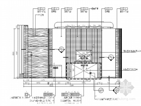 [浙江]现代简约酒店客房精装修CAD施工图-[浙江]现代简约酒店客房精装修CAD立面图 