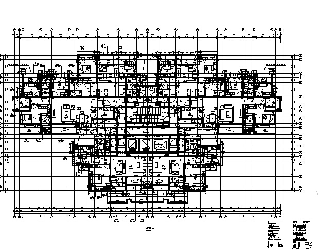 [上海]超高层8栋住宅楼楼及地下室建筑施工图（含全专业图纸）-超高层8栋住宅楼楼及地下室建筑施工图（含全专业图纸）