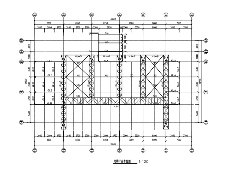 单层管桁架结构施工图资料下载-[深圳]冷却塔罩棚钢结构管桁架施工图