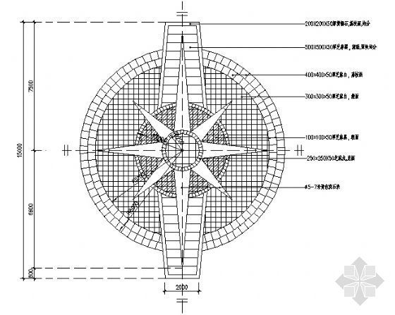 广场景观节点大样图资料下载-广场铺装大样图1