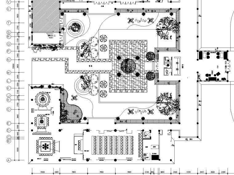 安置房项目装饰工程施工图预算（含全套图纸、计算书）-一层平面图1