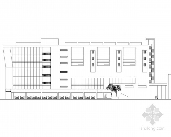 美术学院教学楼cad资料下载-[四川]某美术学院雕塑系六层教学楼建筑方案图