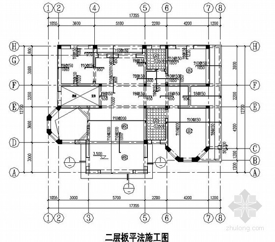 2层砖混结构资料下载-[陕西]砖混结构别墅结构施工图（二层 条形基础）