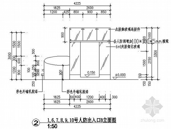 某人防出入口工程基坑结构设计图- 