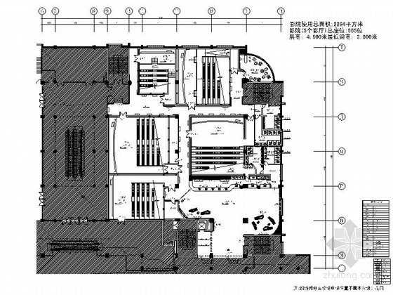 3Dmax效果图电影院资料下载-限免！某金逸国际电影院室内全套装修图（含效果）