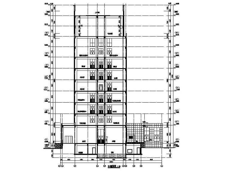 [浙江]高层市级多功能气象局建筑幕墙施工图-高层市级多功能气象局建筑