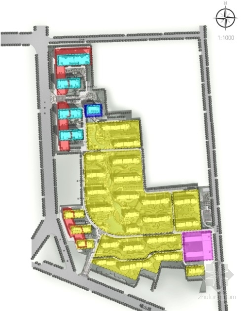 [山东]住宅区规划及单体设计方案文本-分析图