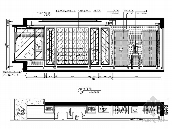 [南宁]高层住宅奢华欧式四居室装修图（含效果实景）-卧室立面图