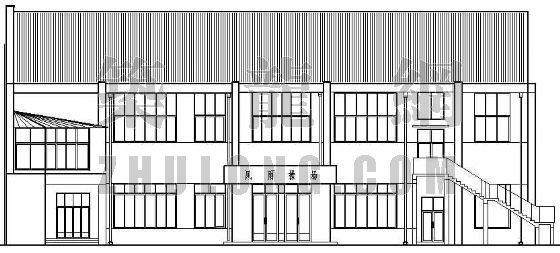 包角大样资料下载-某中学风雨操场建筑施工图