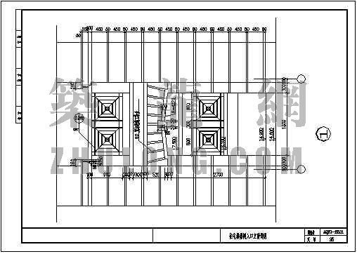 楼梯间面砖技术交底资料下载-楼梯间入口立面详图