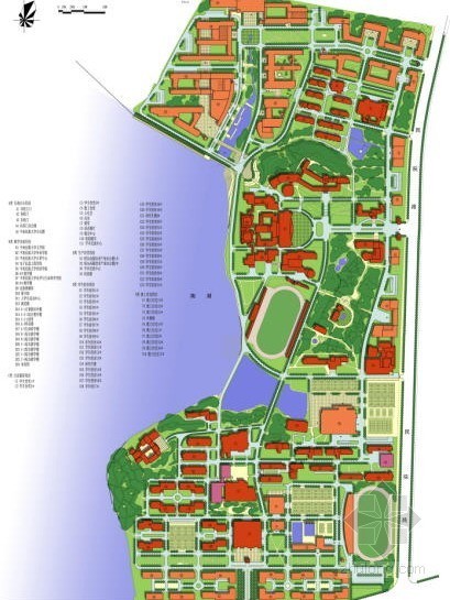 西北民族大学公共教学资料下载-[湖北]民族大学总体规划设计方案