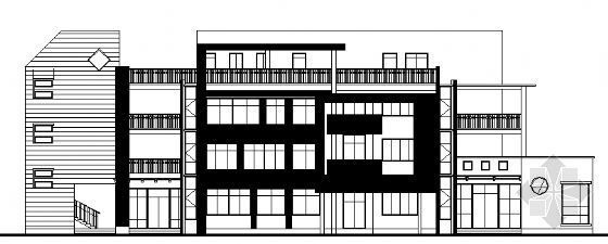 二层砖混幼儿园CAD图纸资料下载-某四层幼儿园建筑设计方案图